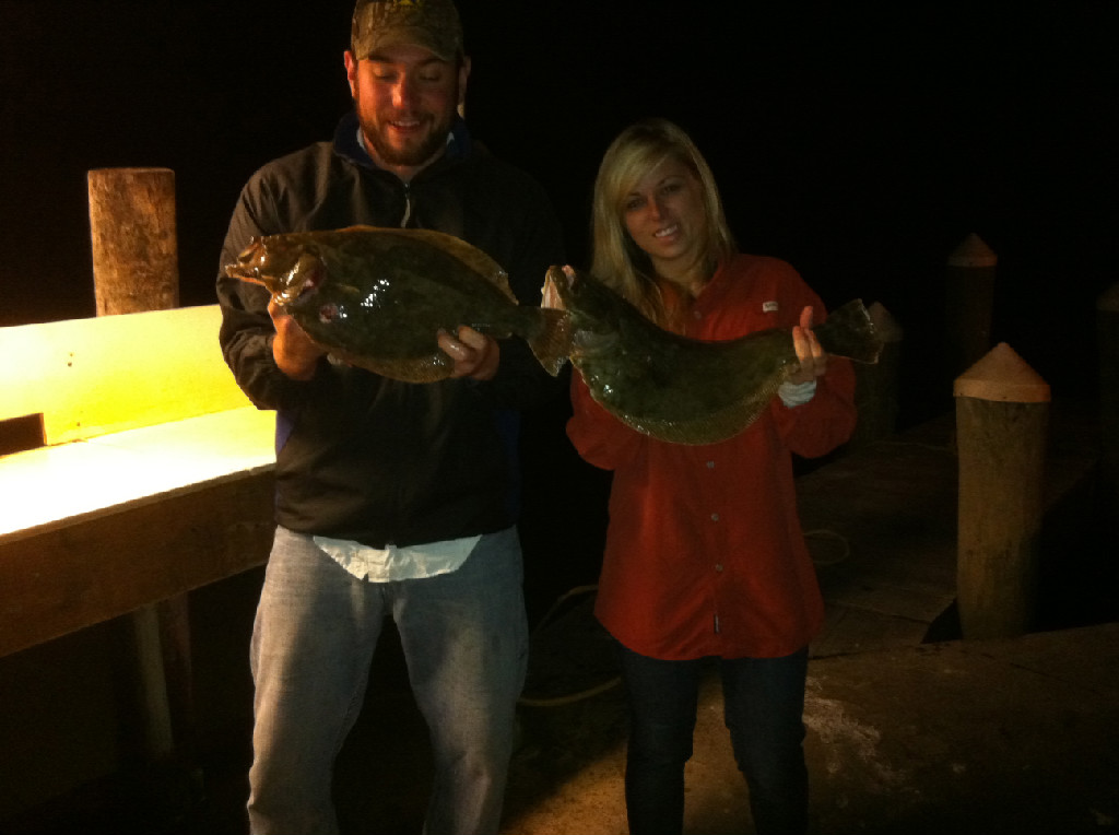 Flounder Gigging in Port OConner Texas