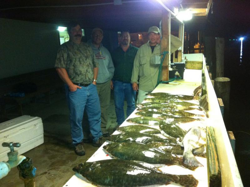 Flounder Gigging in Port OConner Texas