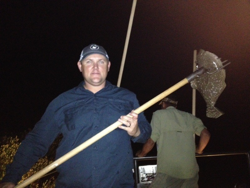 Flounder Gigging in Port OConner Texas