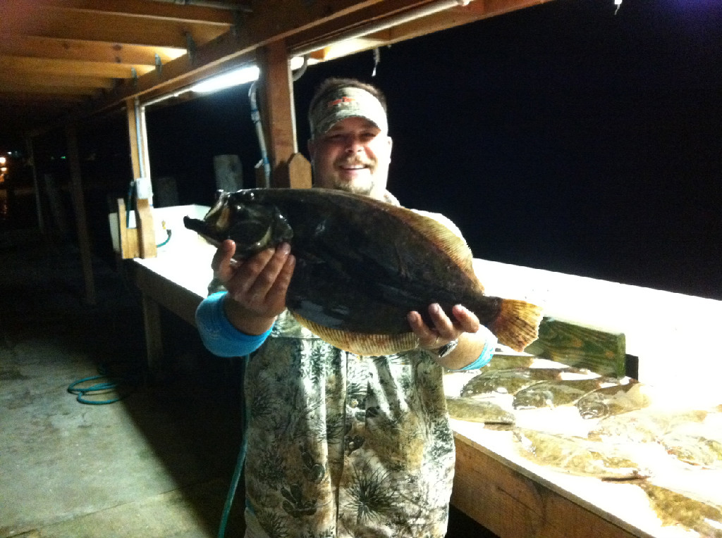 Flounder Gigging in Port OConner Texas